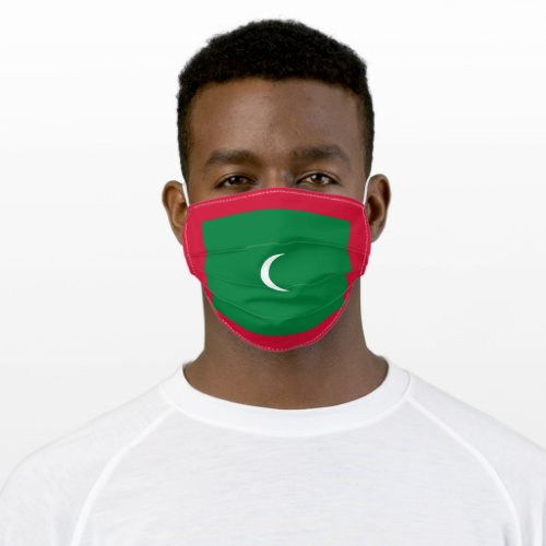 Patriotic Maldives Flag Adult Cloth Face Mask