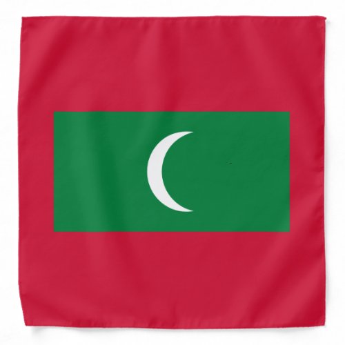 Patriotic Maldives Flag Bandana