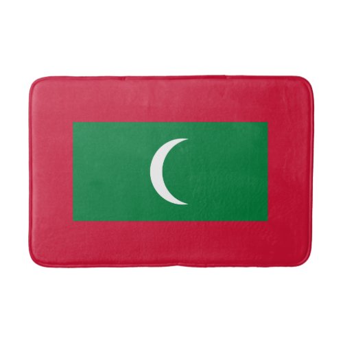 Patriotic Maldives Flag Bath Mat