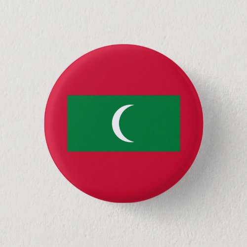 Patriotic Maldives Flag Button