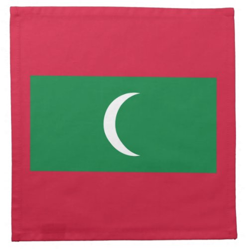 Patriotic Maldives Flag Cloth Napkin