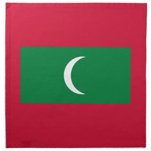 Patriotic Maldives Flag Cloth Napkin