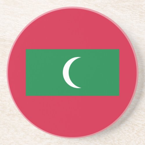 Patriotic Maldives Flag Coaster