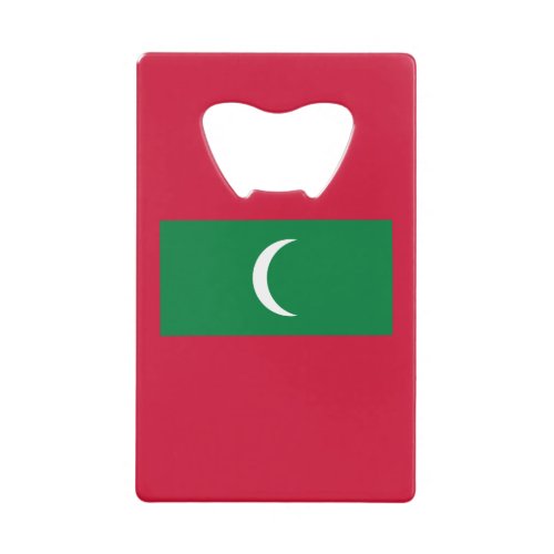 Patriotic Maldives Flag Credit Card Bottle Opener