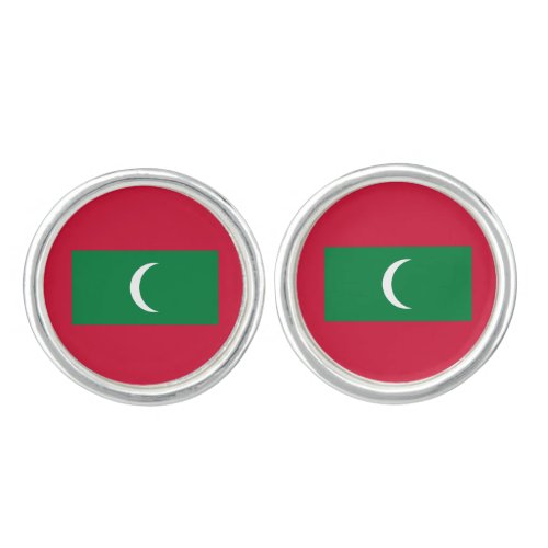 Patriotic Maldives Flag Cufflinks