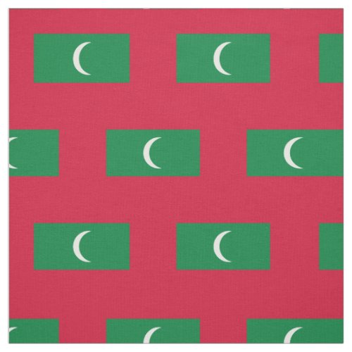 Patriotic Maldives Flag Fabric