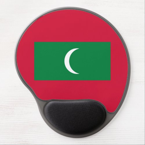 Patriotic Maldives Flag Gel Mouse Pad