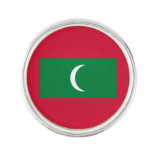 Patriotic Maldives Flag Lapel Pin