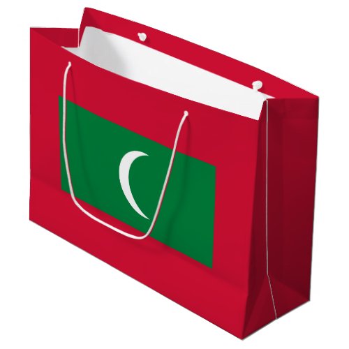 Patriotic Maldives Flag Large Gift Bag