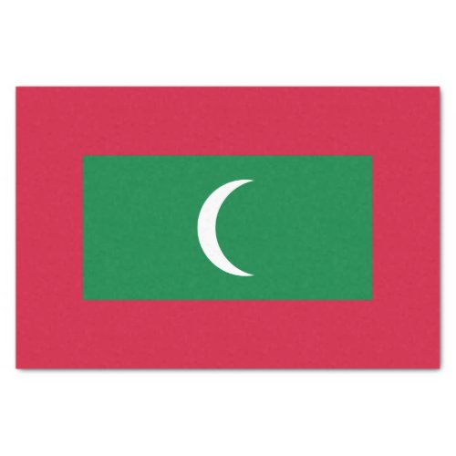 Patriotic Maldives Flag Tissue Paper