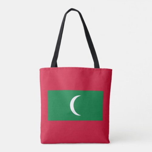 Patriotic Maldives Flag Tote Bag