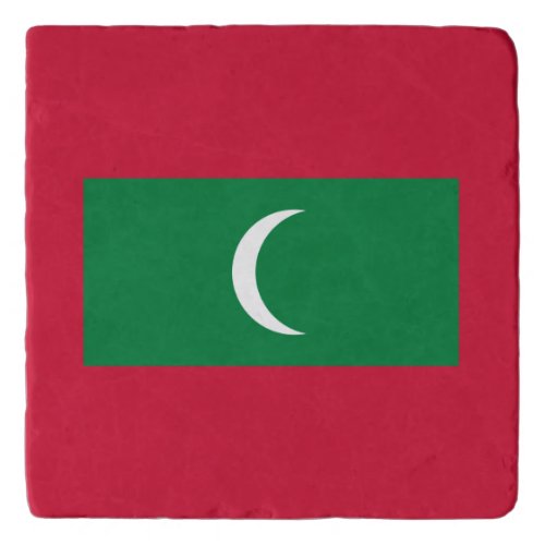Patriotic Maldives Flag Trivet