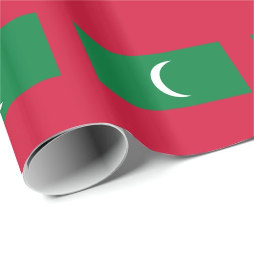 Patriotic Maldives Flag Wrapping Paper