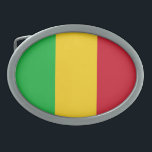 Patriotic Mali Flag Belt Buckle<br><div class="desc">Patriotic flag of Mali.</div>