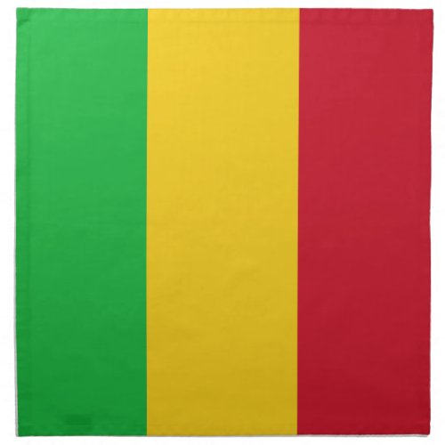 Patriotic Mali Flag Cloth Napkin
