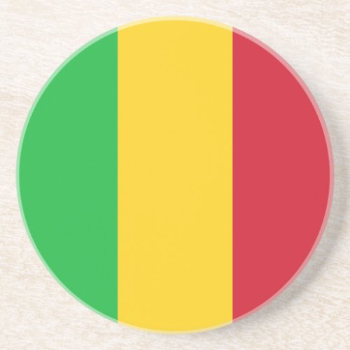Patriotic Mali Flag Coaster