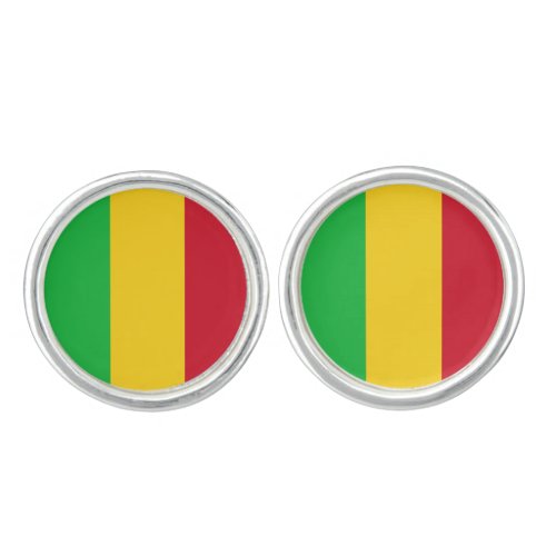 Patriotic Mali Flag Cufflinks
