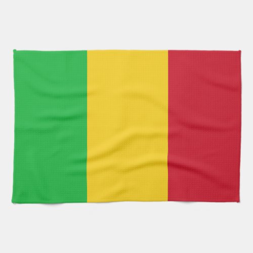 Patriotic Mali Flag Kitchen Towel