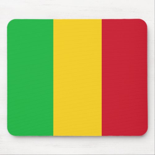 Patriotic Mali Flag Mouse Pad