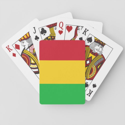 Patriotic Mali Flag Playing Cards