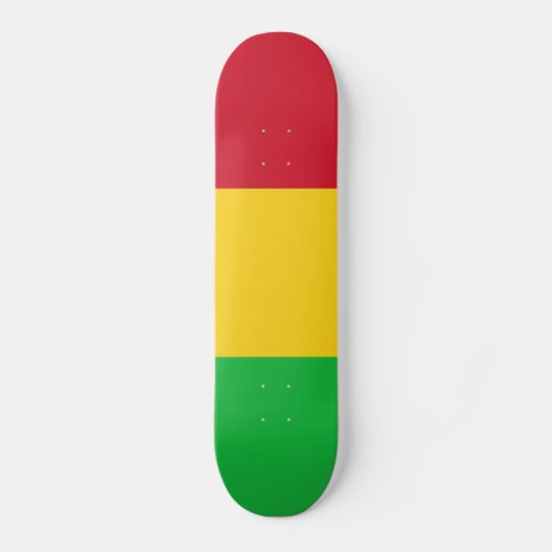 Patriotic Mali Flag Skateboard