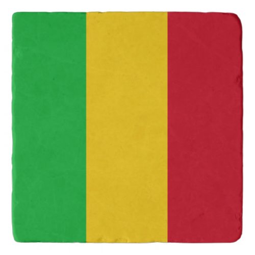 Patriotic Mali Flag Trivet
