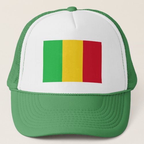 Patriotic Mali Flag Trucker Hat