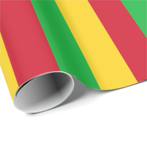 Patriotic Mali Flag Wrapping Paper