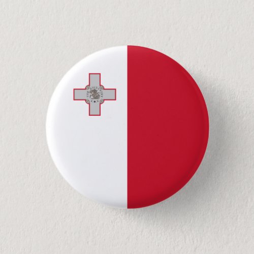 Patriotic Malta Flag Button