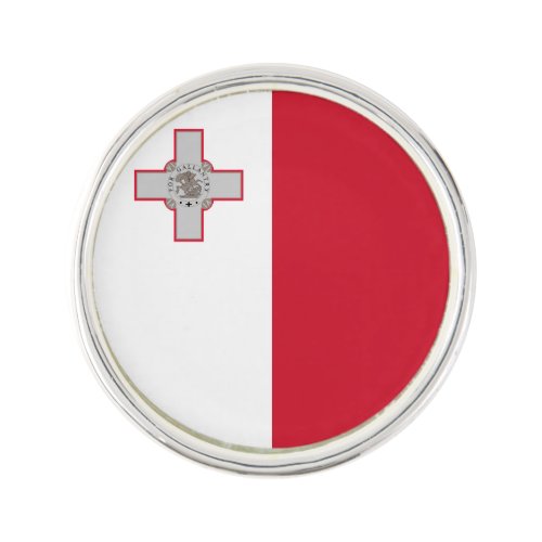 Patriotic Malta Flag Lapel Pin