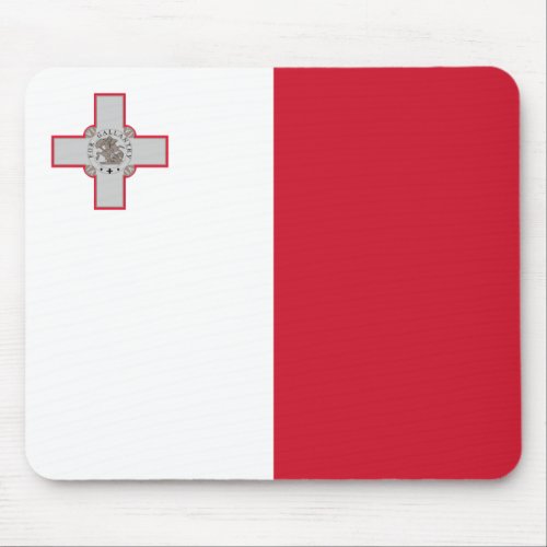 Patriotic Malta Flag Mouse Pad