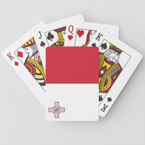 Patriotic Malta Flag Poker Cards