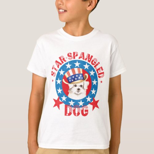 Patriotic Maltese T_Shirt