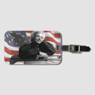 Patriotic Marilyn Luggage Tag