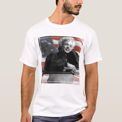 Patriotic Marilyn T_Shirt