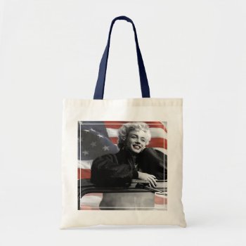 Patriotic Marilyn Tote Bag by boulevardofdreams at Zazzle