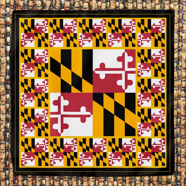 Patriotic Maryland Flag Bandana, fashion USA Bandana (Creator Uploaded)