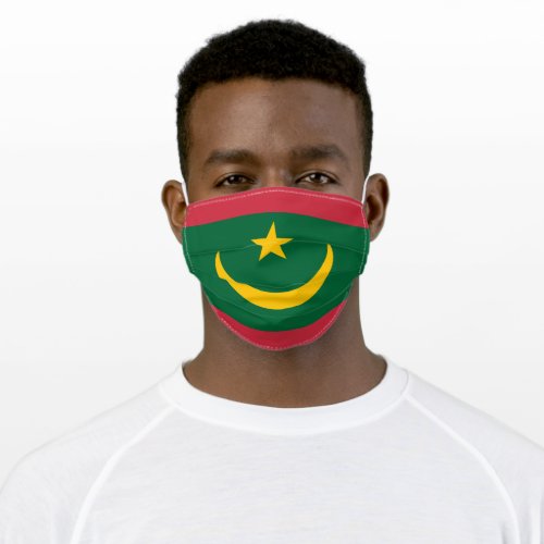 Patriotic Mauritania Flag Adult Cloth Face Mask