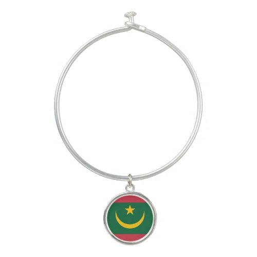 Patriotic Mauritania Flag Bangle Bracelet
