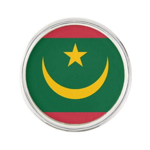 Patriotic Mauritania Flag Lapel Pin
