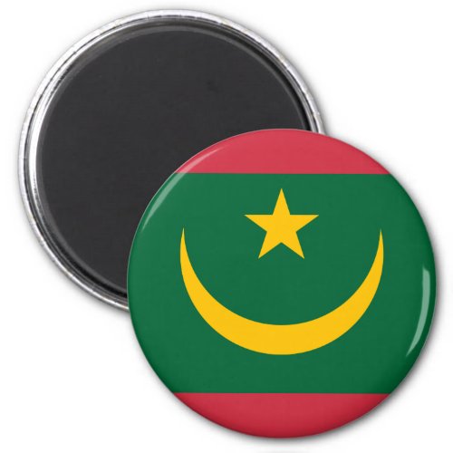 Patriotic Mauritania Flag Magnet