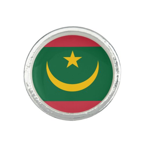 Patriotic Mauritania Flag Ring