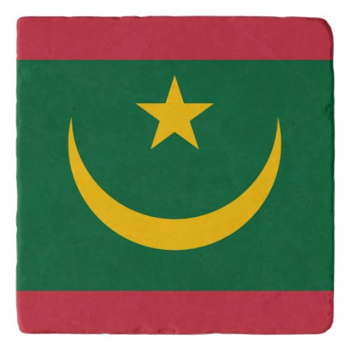 Patriotic Mauritania Flag Trivet