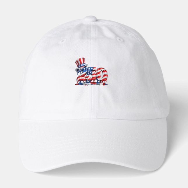 Patriotic Melting 250 Uncle Sam Hat (Front)