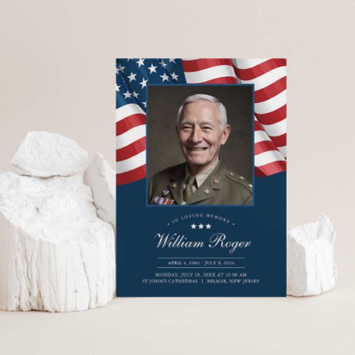 Patriotic Memorial Card