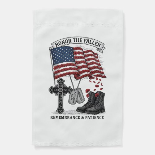 Patriotic Memorial Cross Boots Poppy Flag Shirt_1