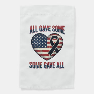 Patriotic Memorial Heart Ribbon Veteran Shirt Desi Garden Flag