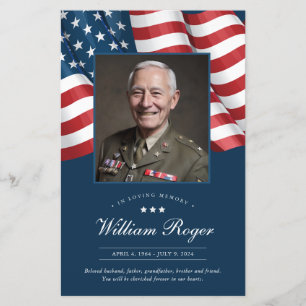 Patriotic Memorial Service Program