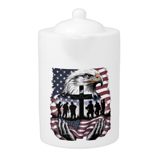 Patriotic Memorial  Teapot (Front)