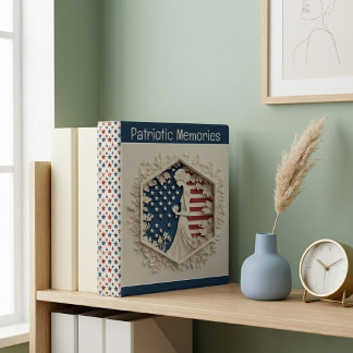 Patriotic Memories Soft Ivory American Memorabilia Mini Binder